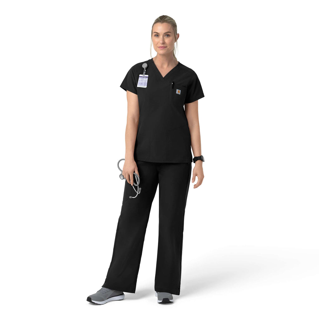 Women's rugged flex fld v-neck scrub top