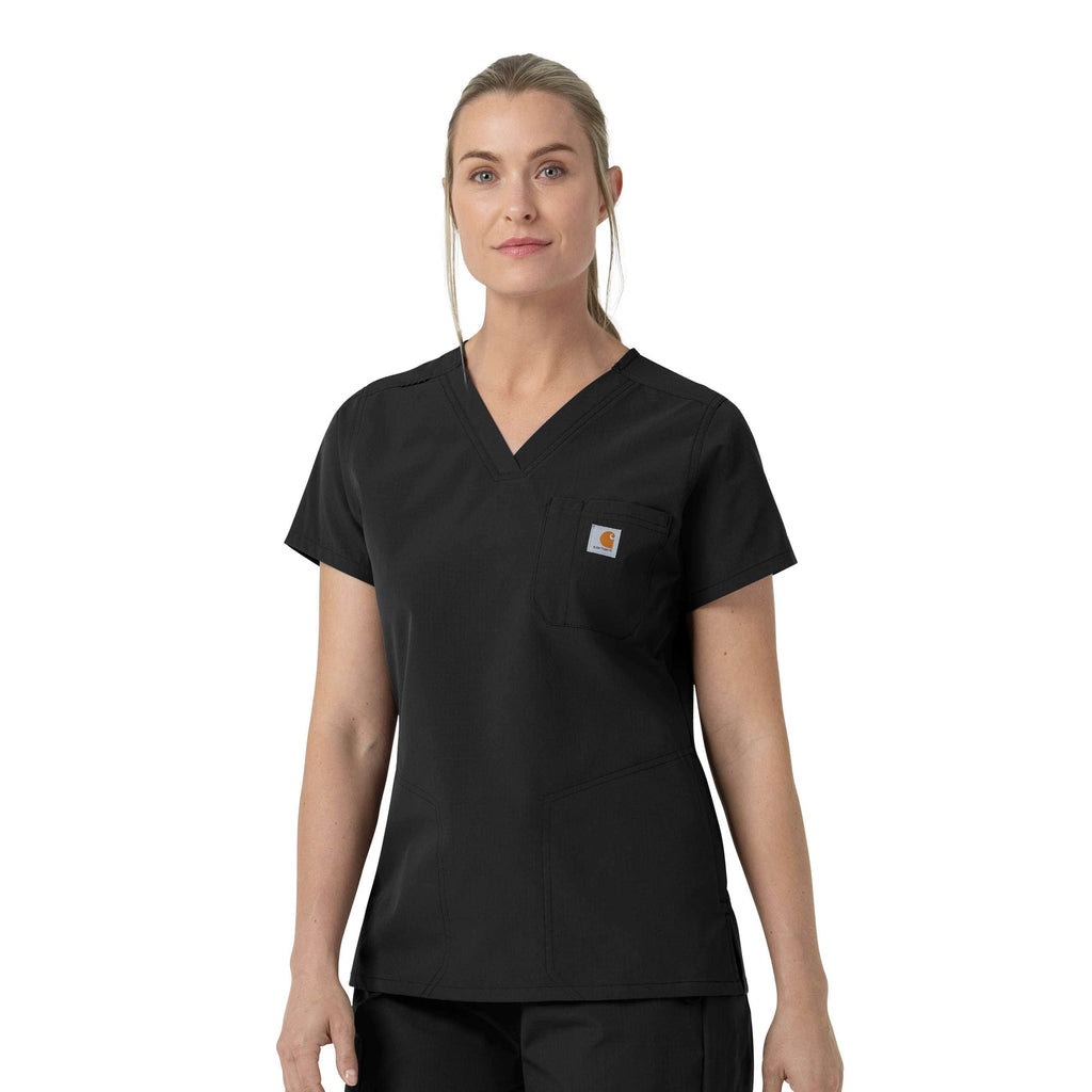 Women's rugged flex fld v-neck scrub top
