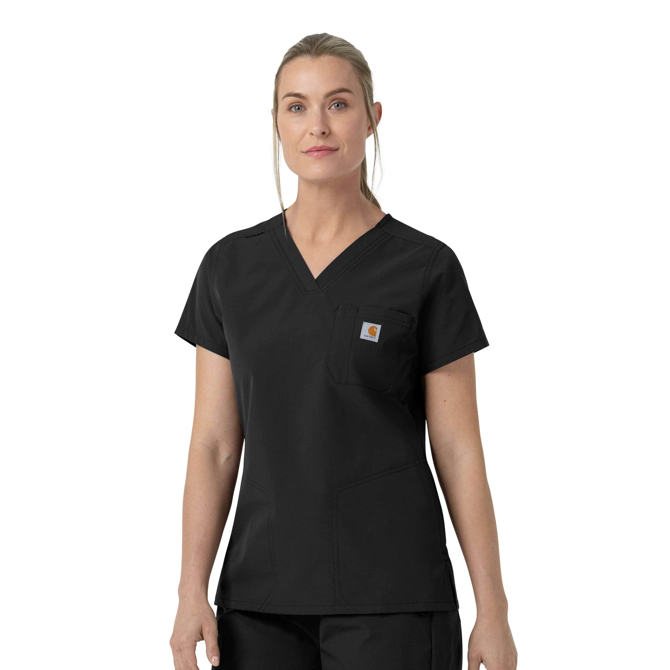 Women's rugged flex fld v-neck scrub top