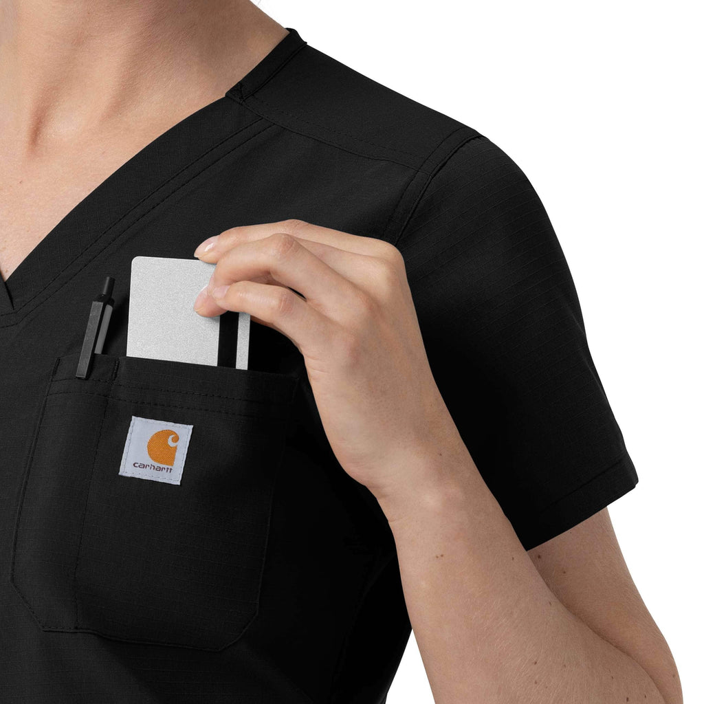 Women's rugged flex fld v-neck scrub top