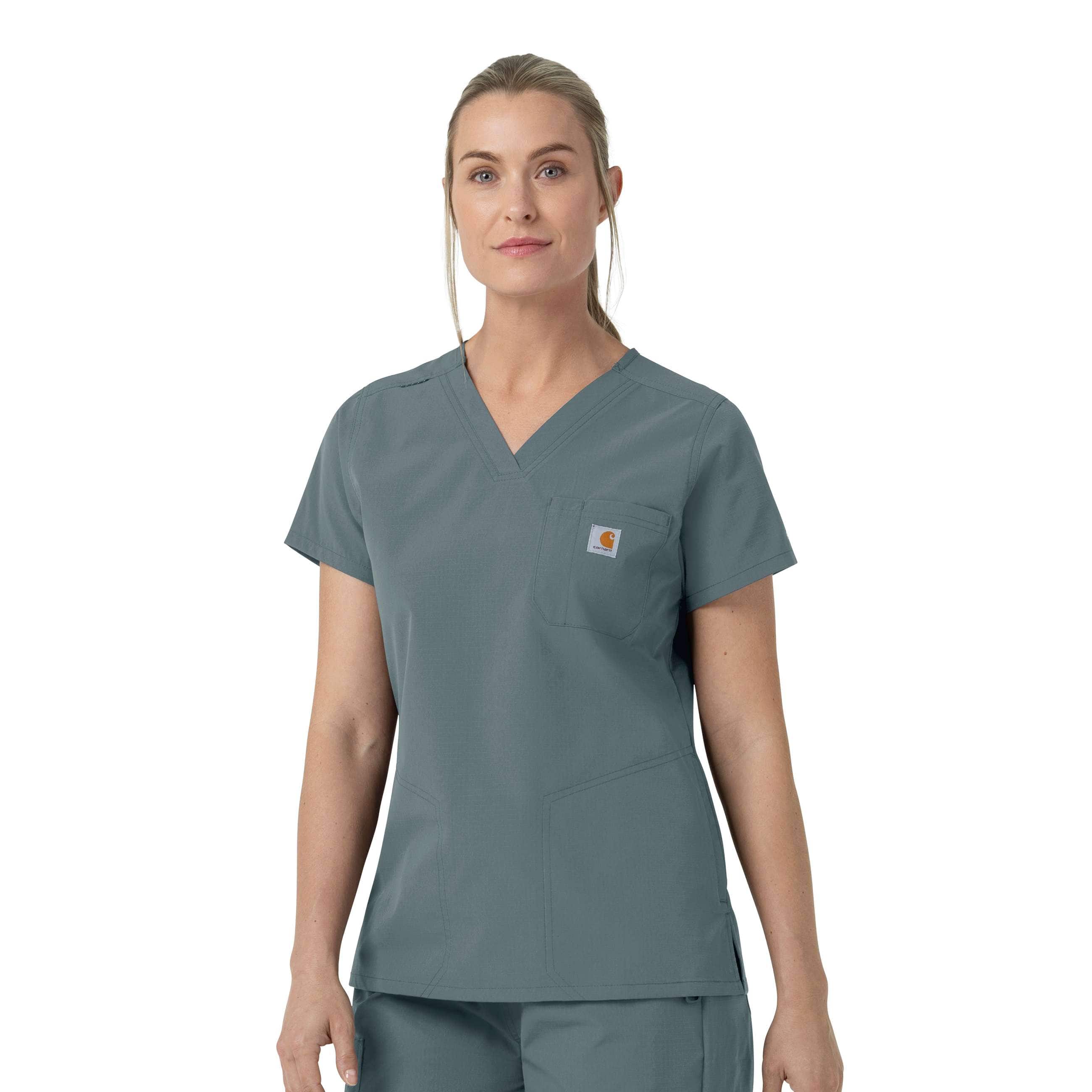 Women's rugged flex fld v-neck scrub top