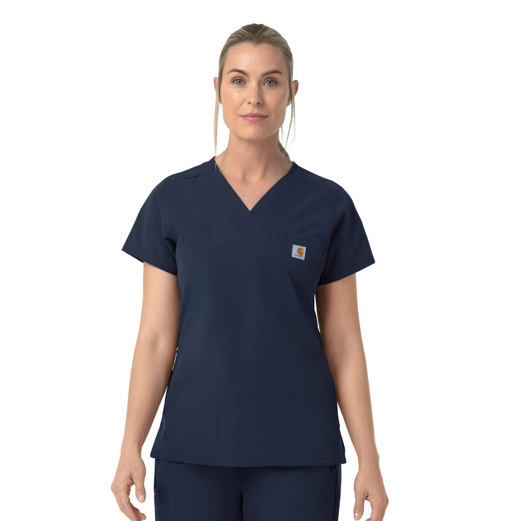 Women's rugged flex fld v-neck scrub top