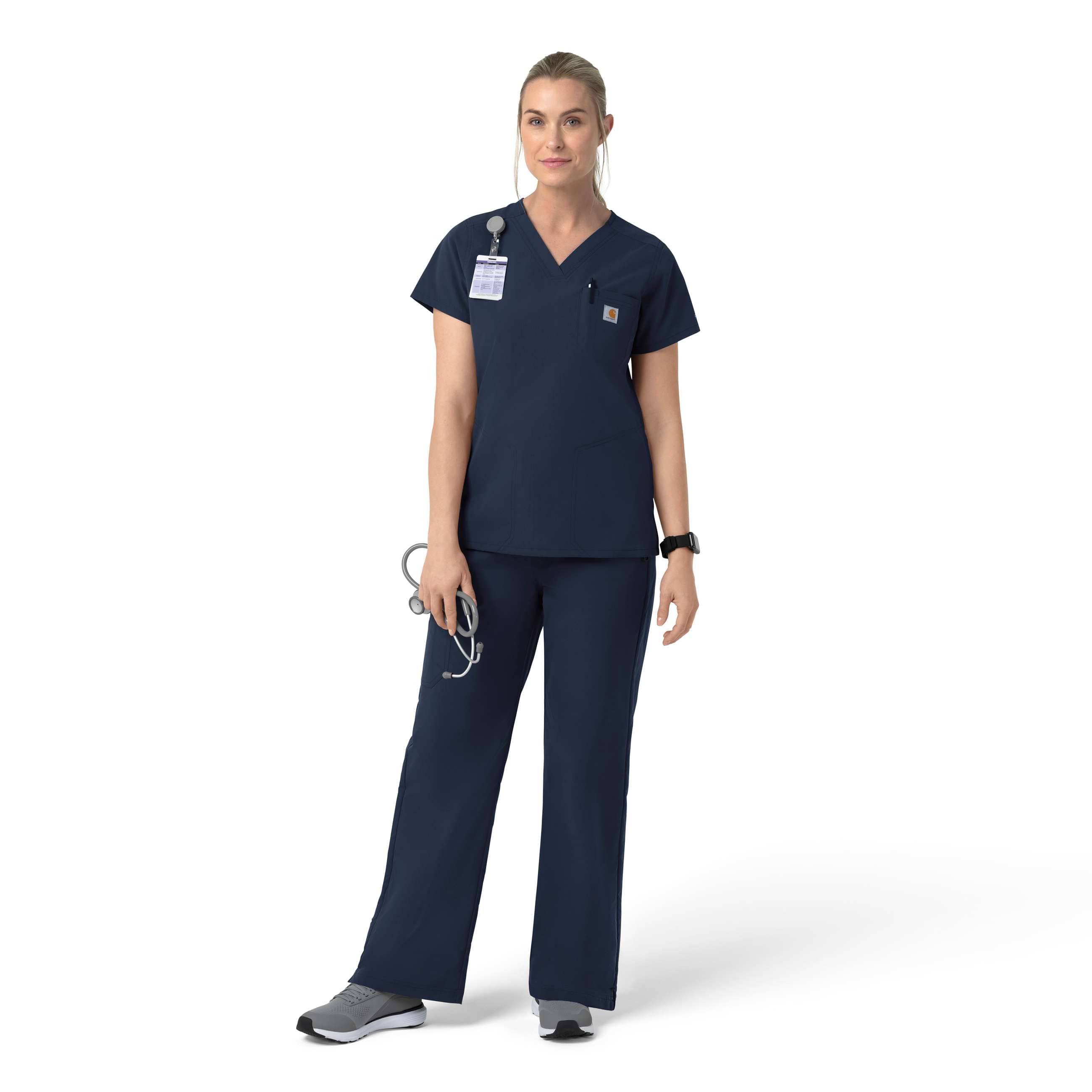 Women's rugged flex fld v-neck scrub top