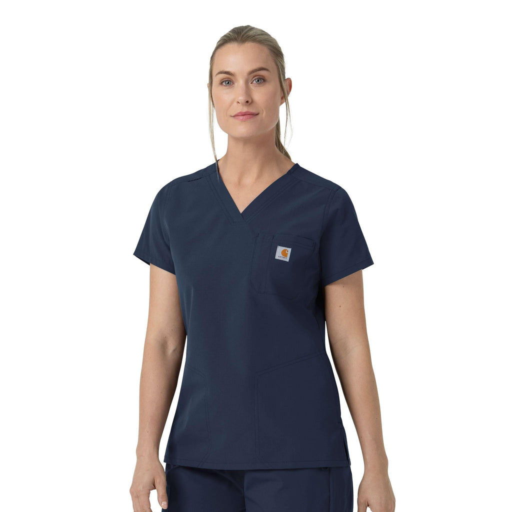 Women's rugged flex fld v-neck scrub top