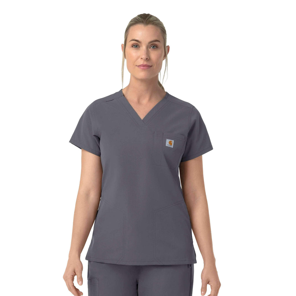 Women's rugged flex fld v-neck scrub top