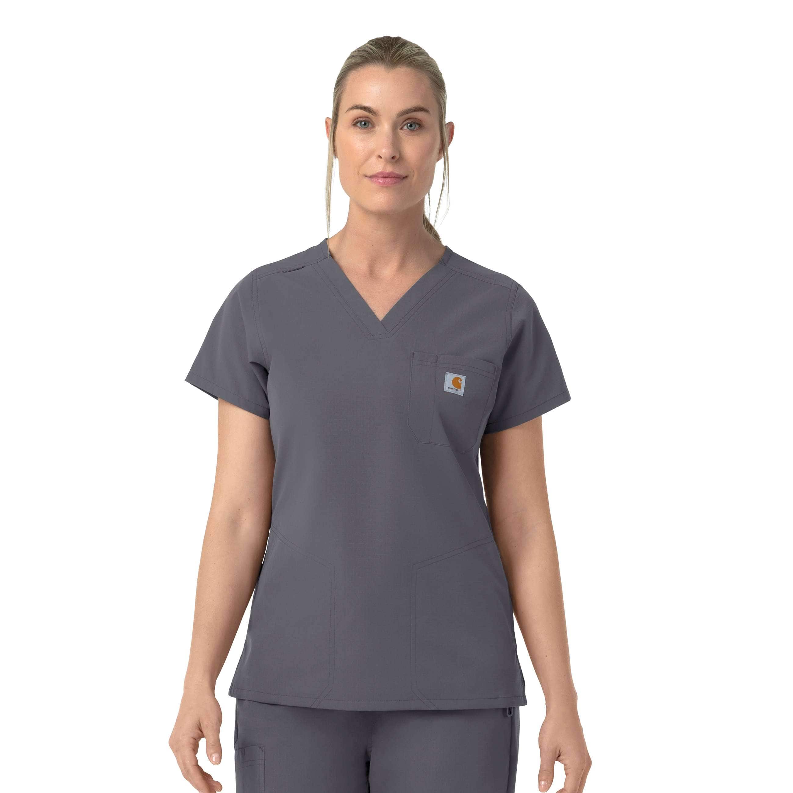 Women's rugged flex fld v-neck scrub top