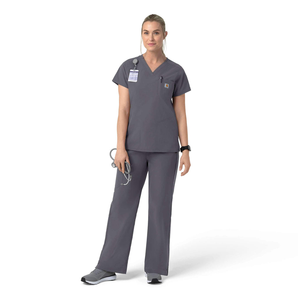 Women's rugged flex fld v-neck scrub top