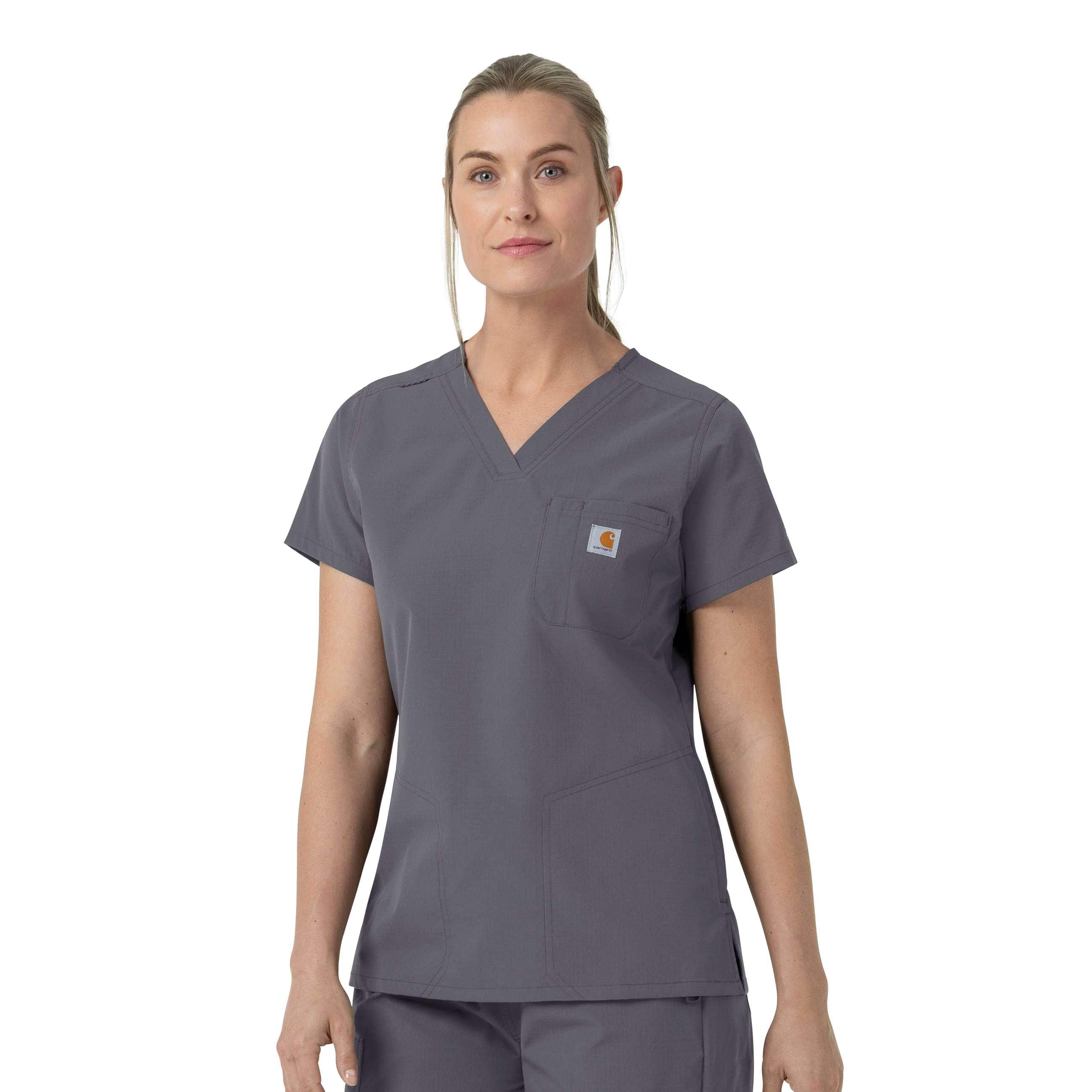 Women's rugged flex fld v-neck scrub top