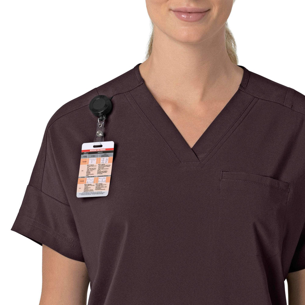 Women's force cross-flex  oversized v-neck scrub top