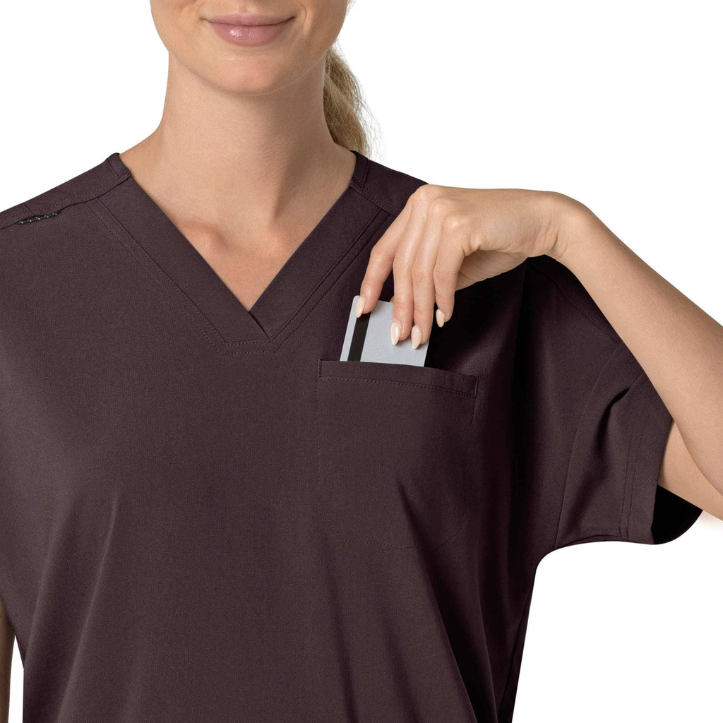 Women's force cross-flex  oversized v-neck scrub top