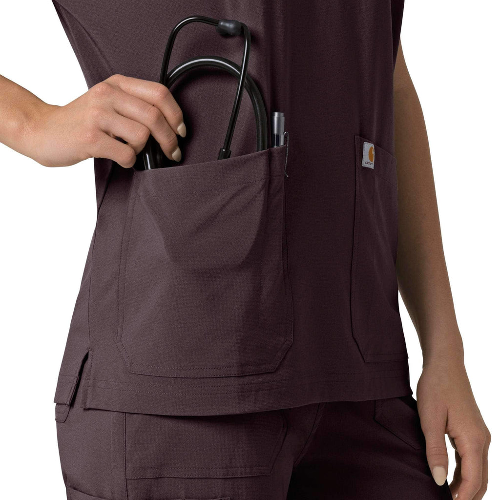 Women's force cross-flex  oversized v-neck scrub top