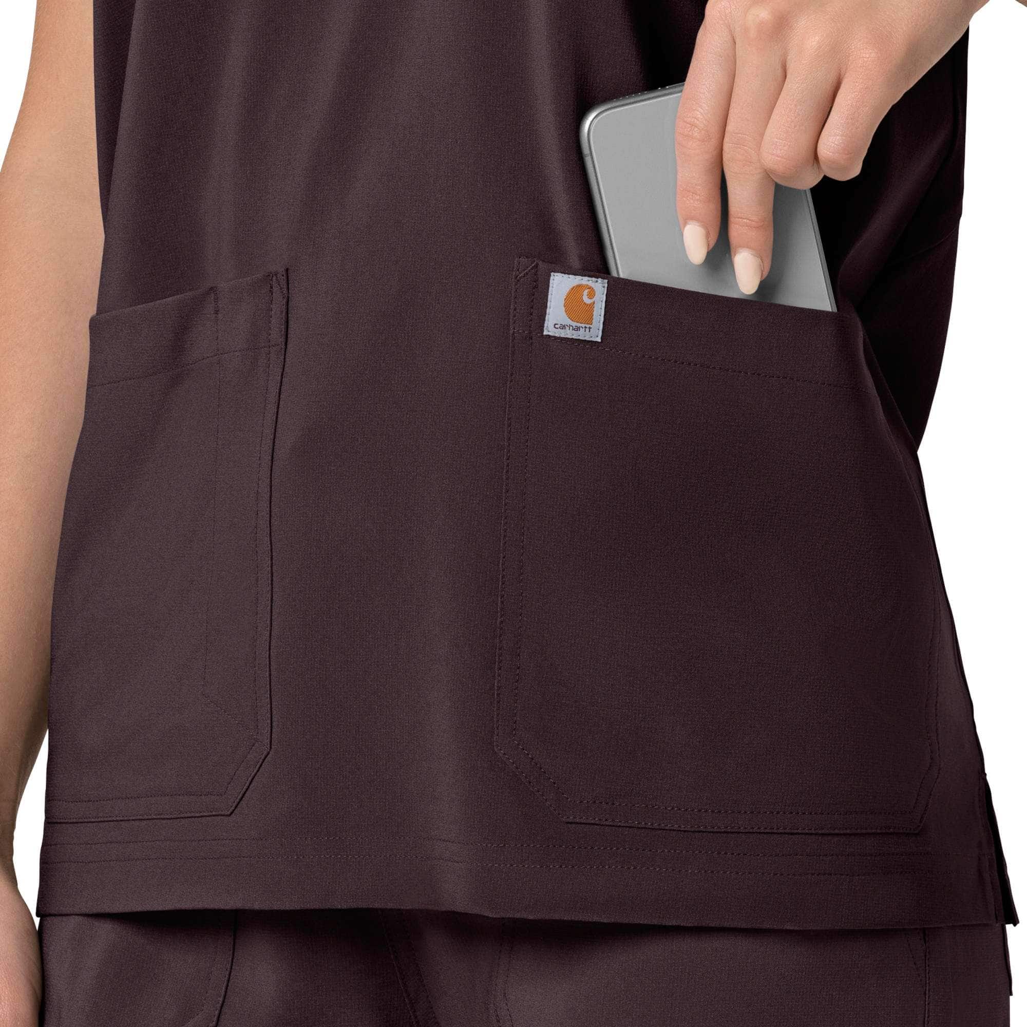 Women's force cross-flex  oversized v-neck scrub top