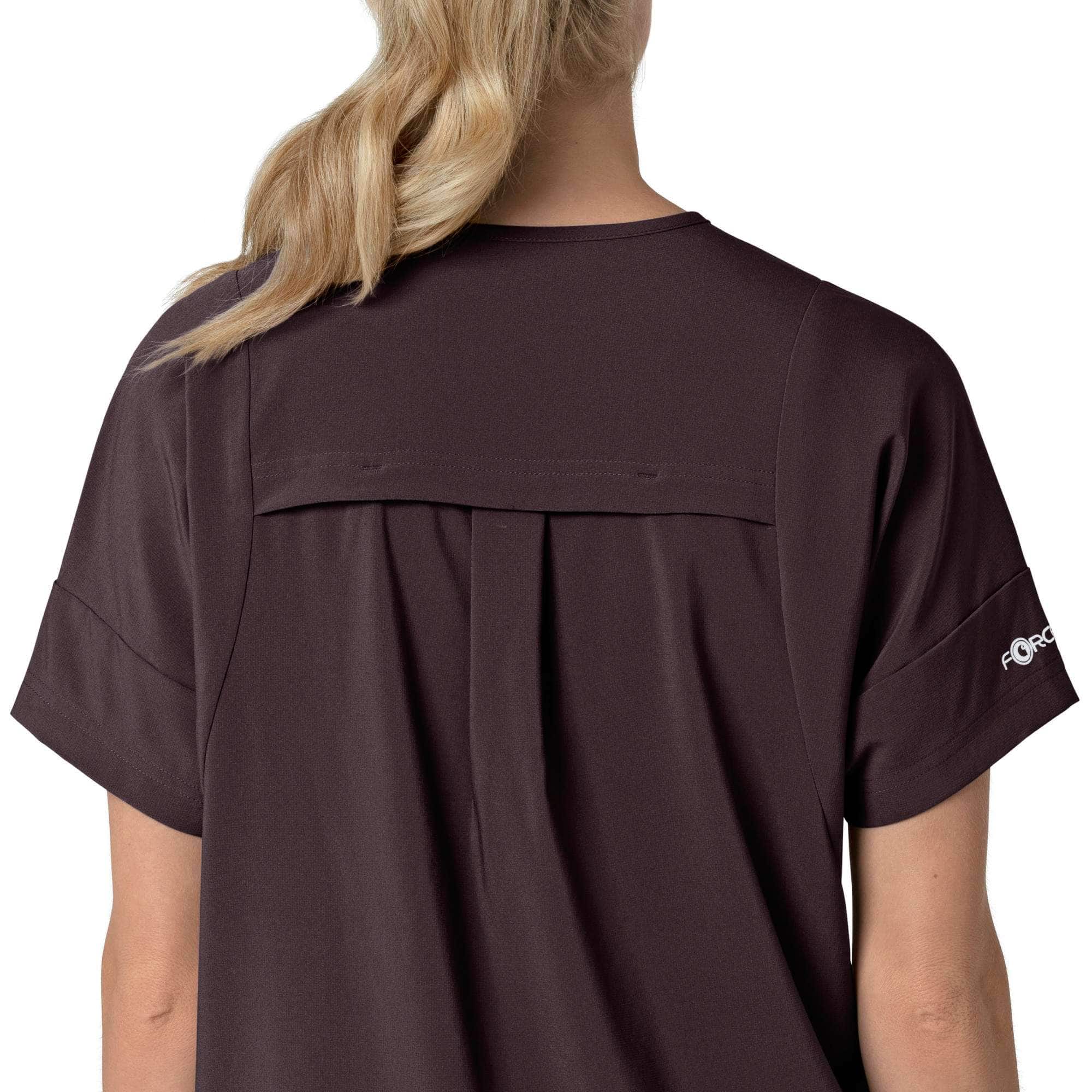 Women's force cross-flex  oversized v-neck scrub top