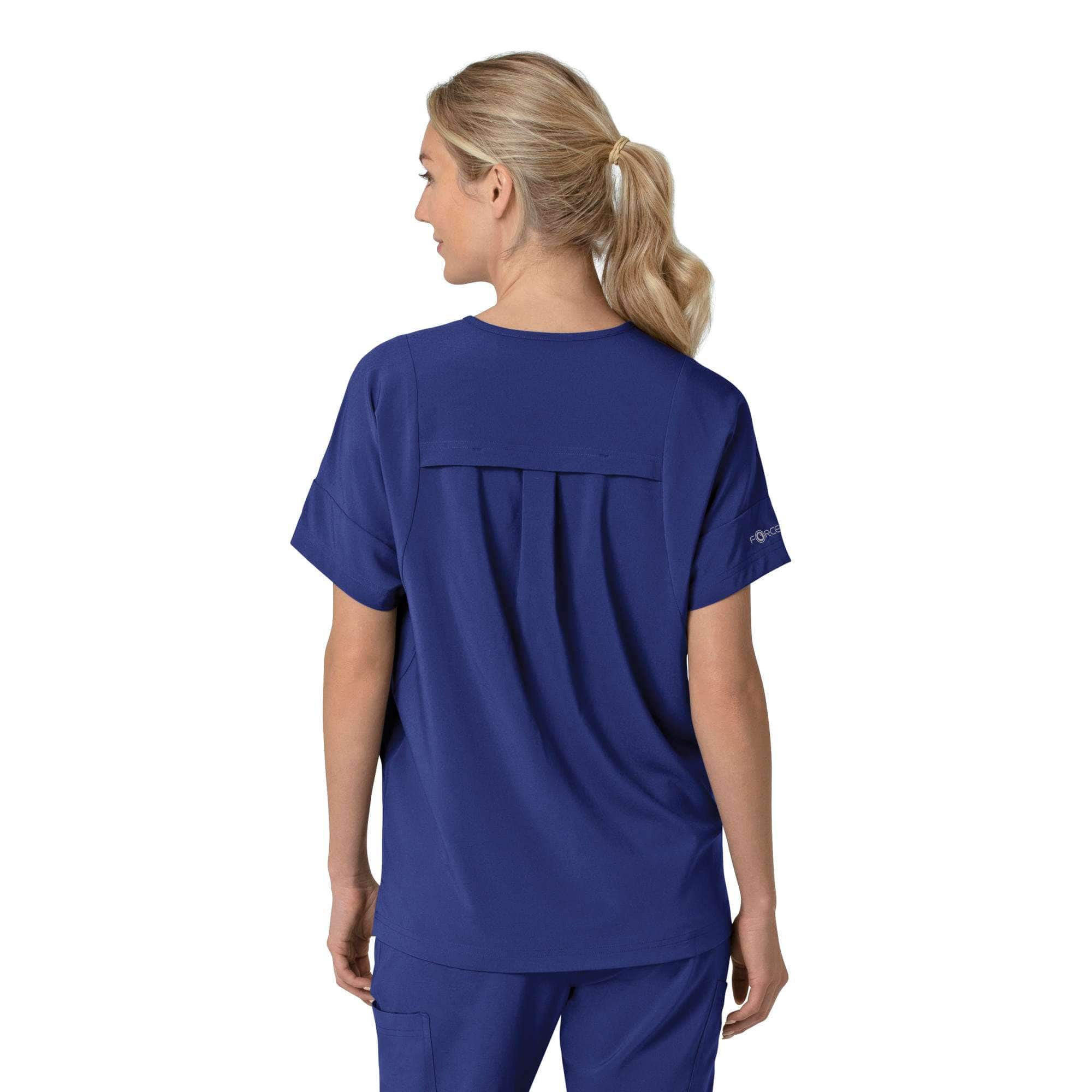 Women's force cross-flex  oversized v-neck scrub top
