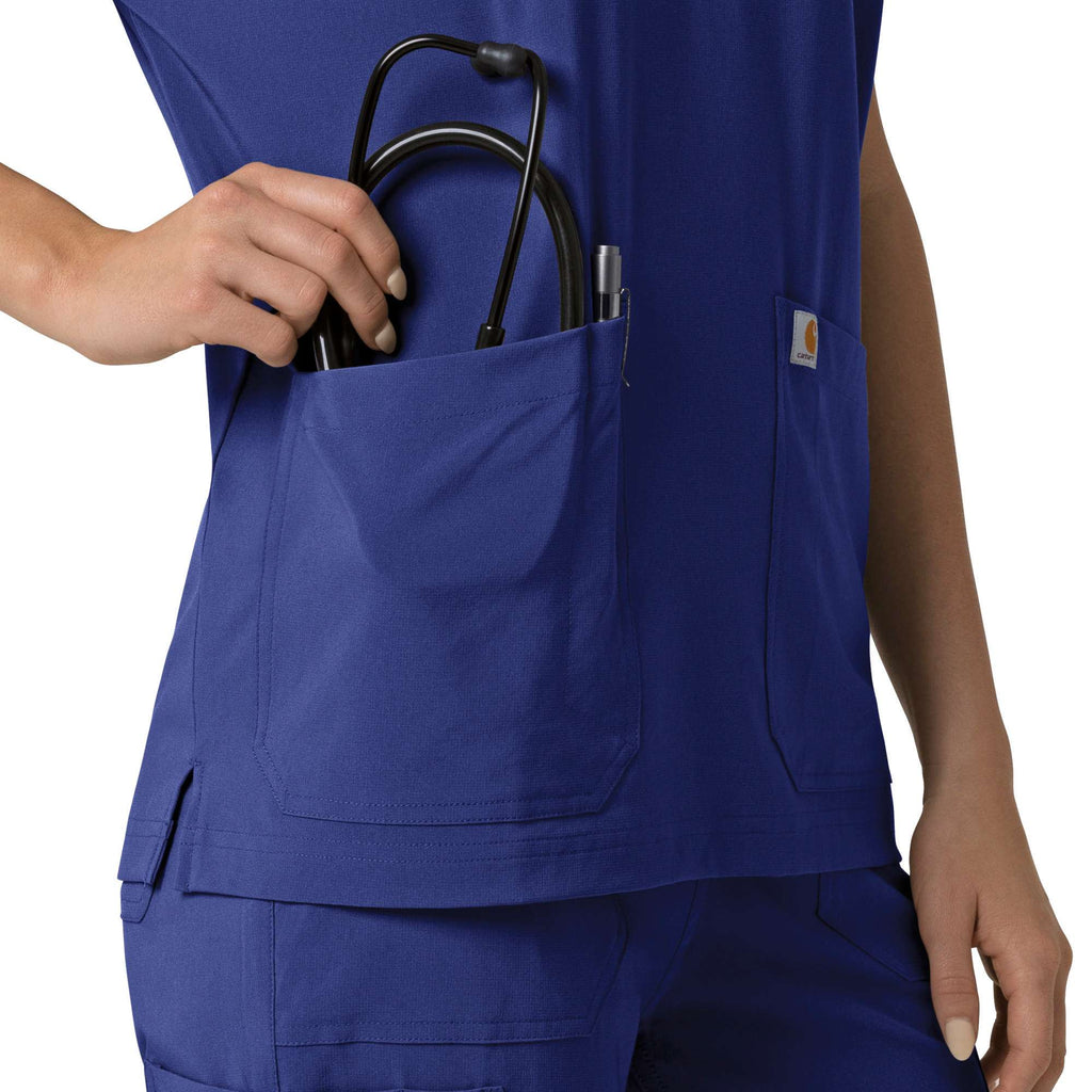 Women's force cross-flex  oversized v-neck scrub top
