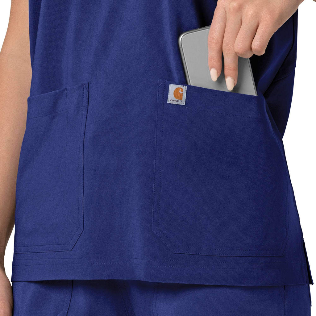 Women's force cross-flex  oversized v-neck scrub top