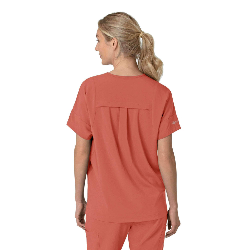 Women's force cross-flex  oversized v-neck scrub top