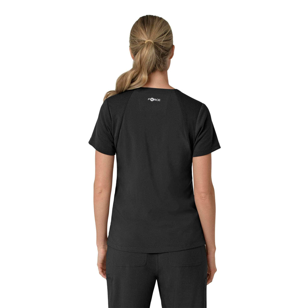 Women's force cross-flex  flex panel v-neck scrub top