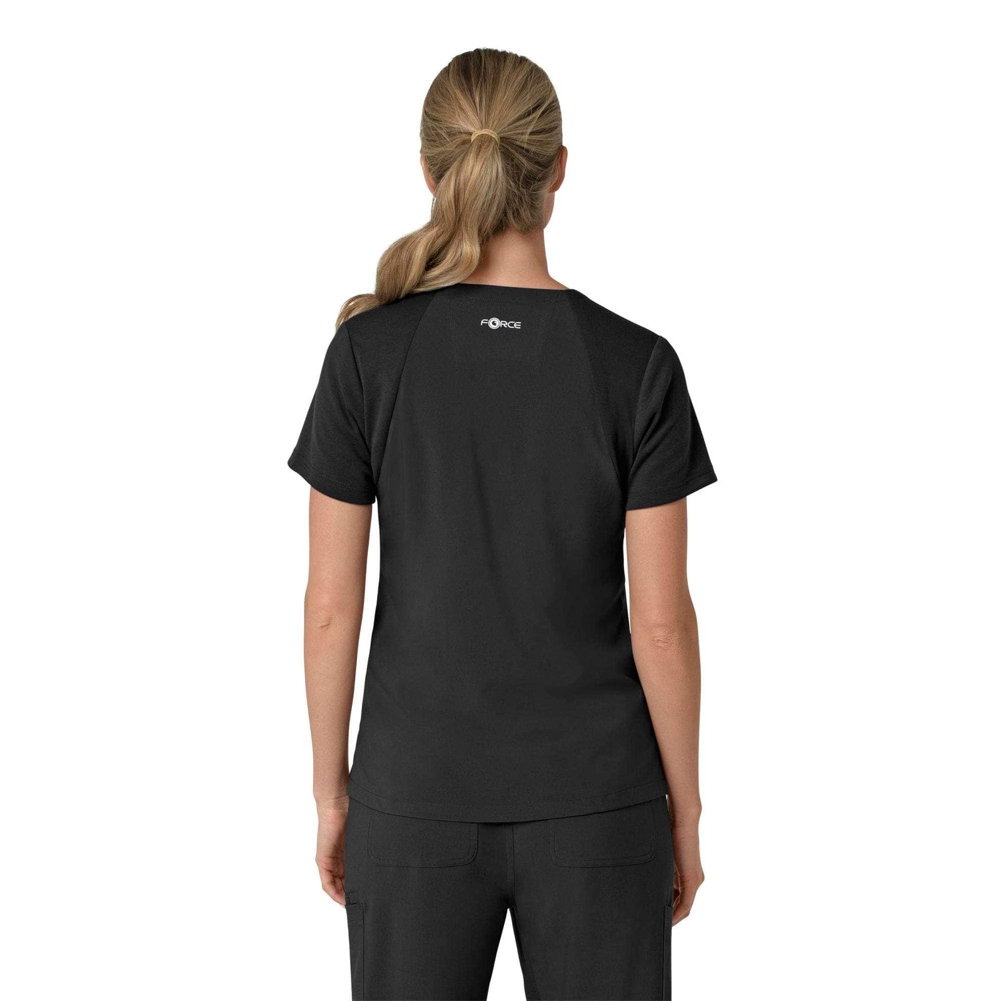 Women's force cross-flex  flex panel v-neck scrub top