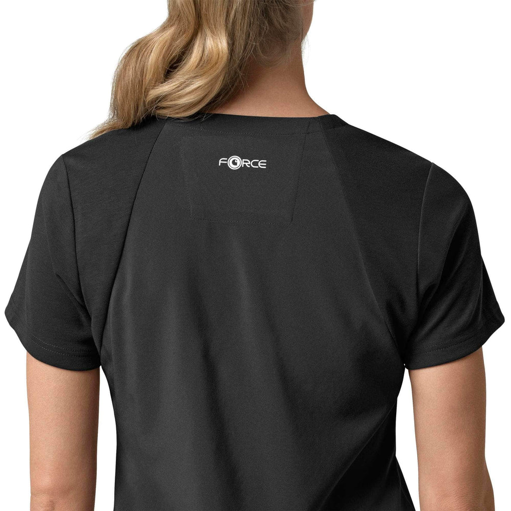 Women's force cross-flex  flex panel v-neck scrub top
