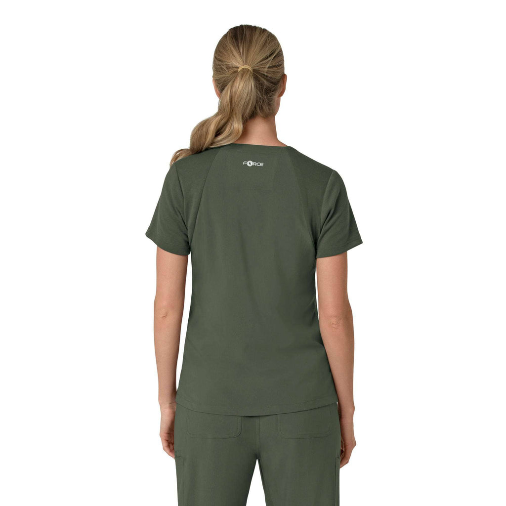 Women's force cross-flex  flex panel v-neck scrub top