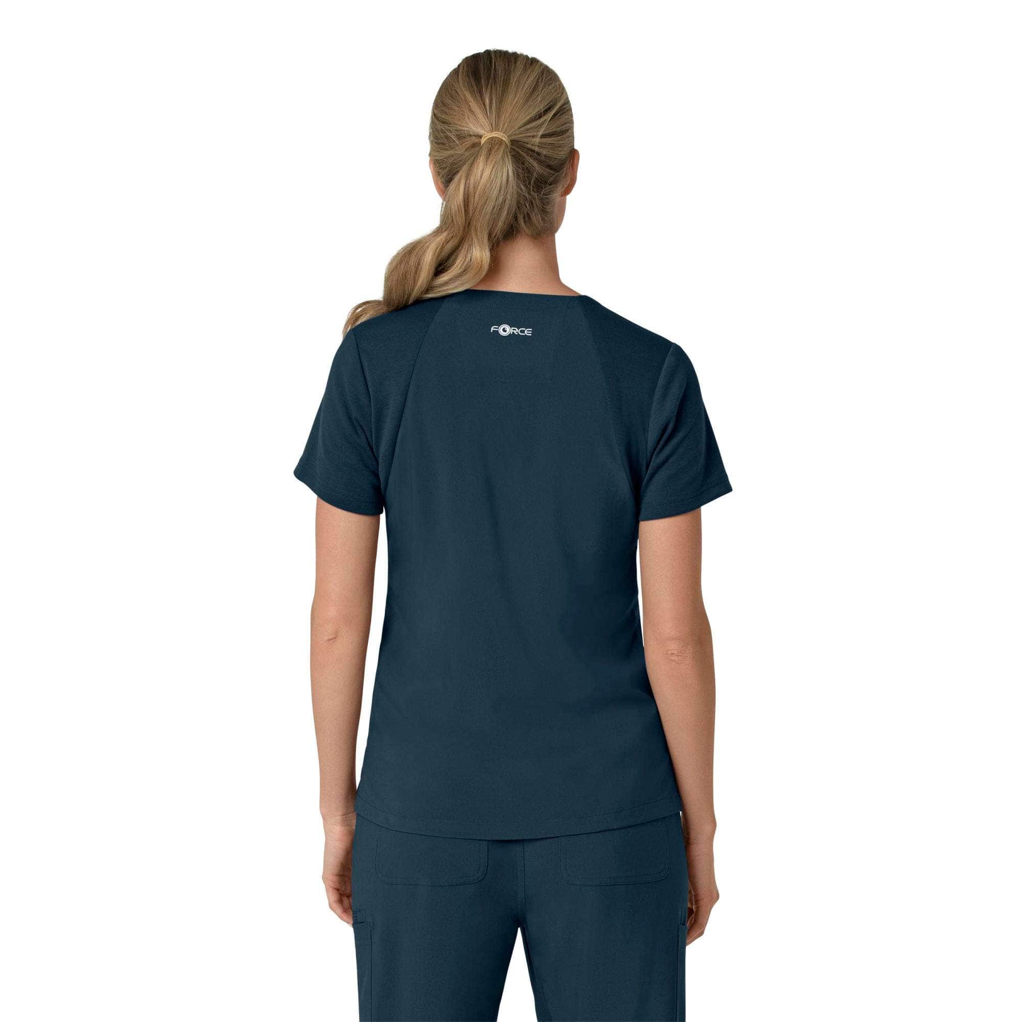 Women's force cross-flex  flex panel v-neck scrub top