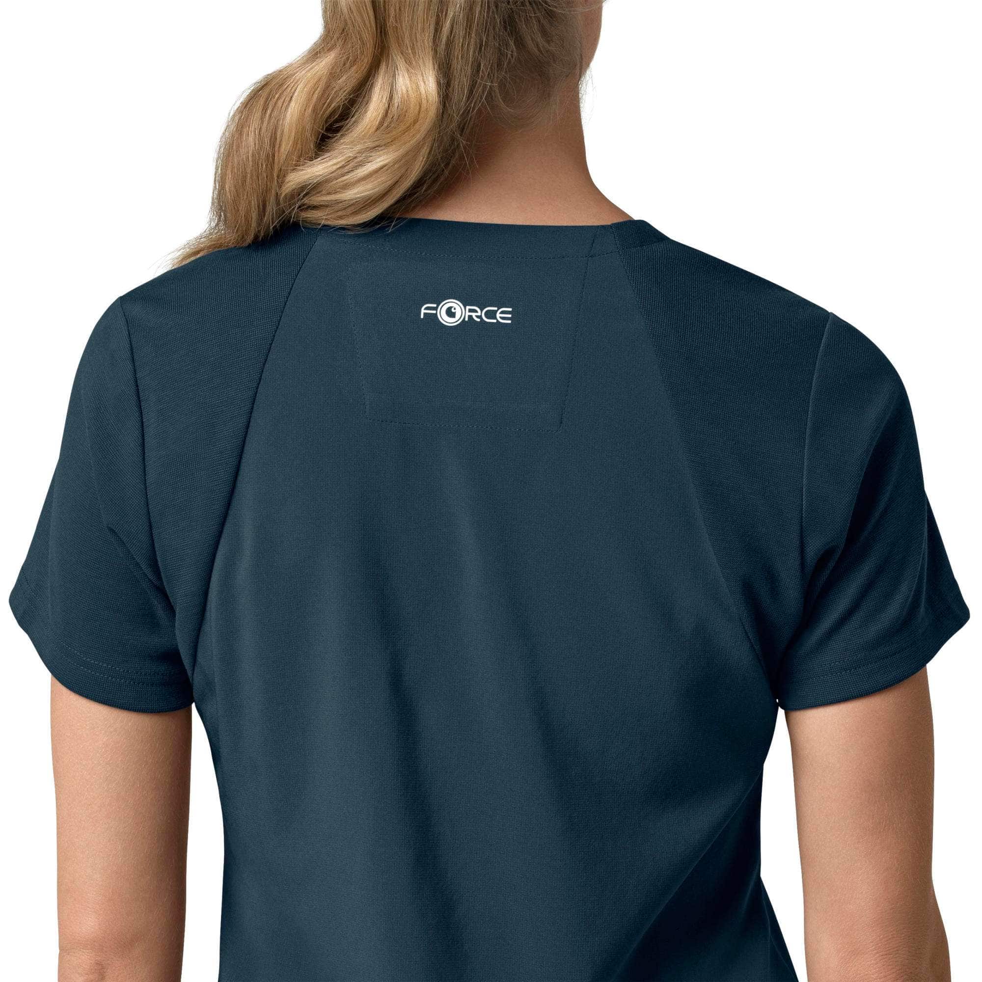 Women's force cross-flex  flex panel v-neck scrub top
