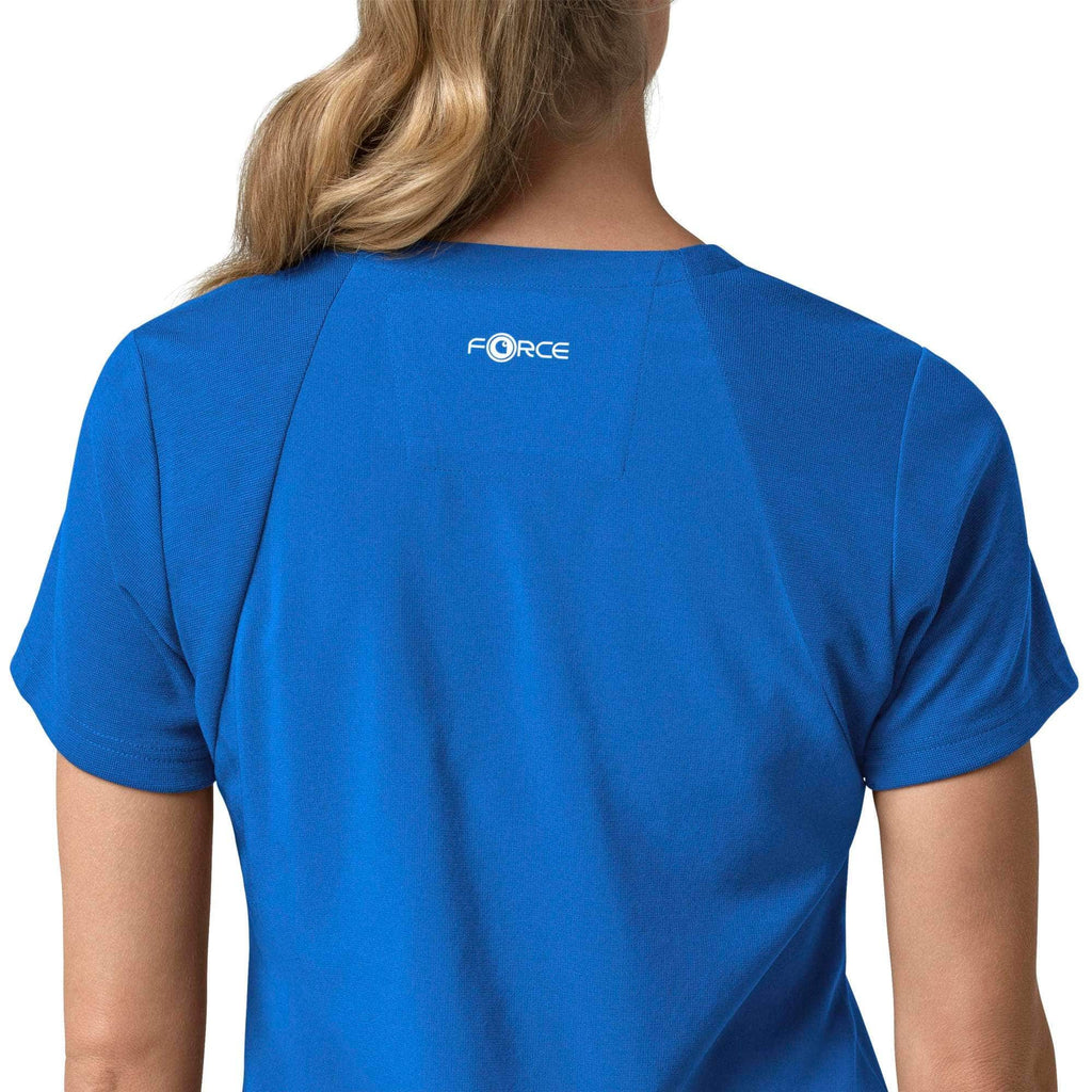 Women's force cross-flex  flex panel v-neck scrub top