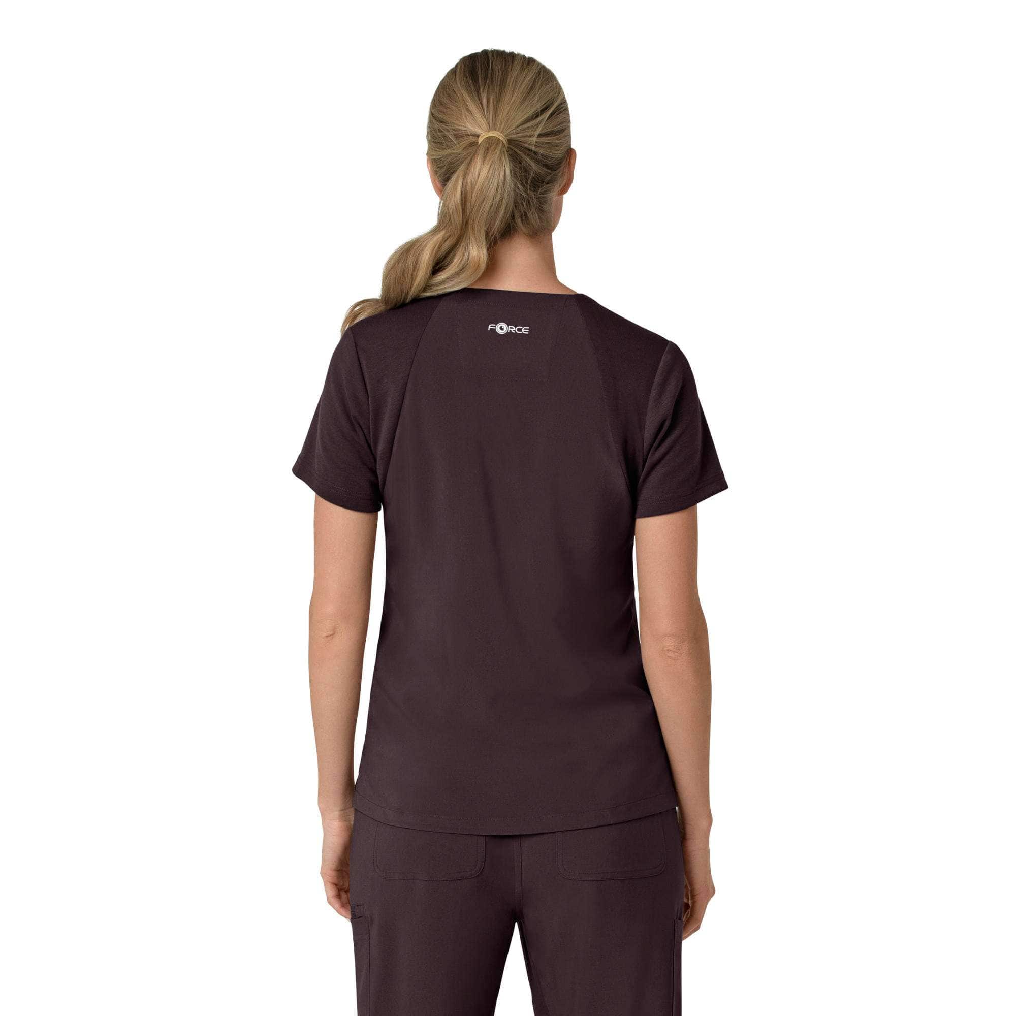 Women's force cross-flex  flex panel v-neck scrub top