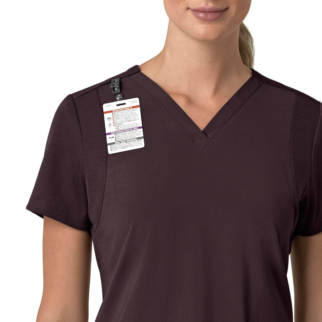 Women's force cross-flex  flex panel v-neck scrub top