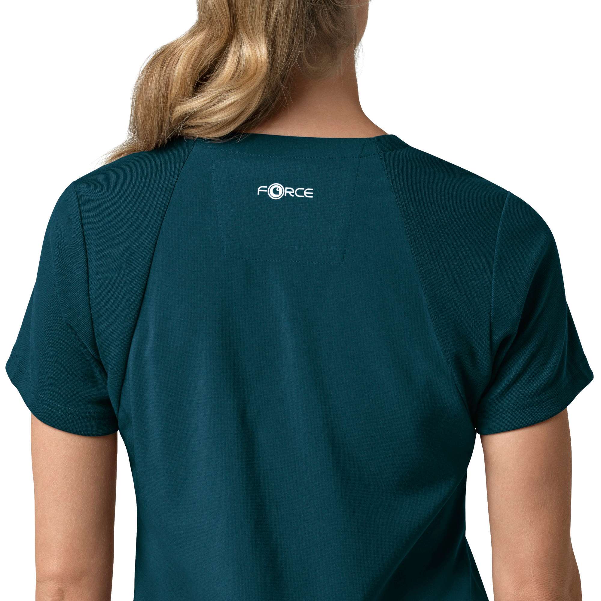 Women's force cross-flex  flex panel v-neck scrub top