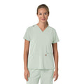 Women's force cross-flex  flex panel v-neck scrub top