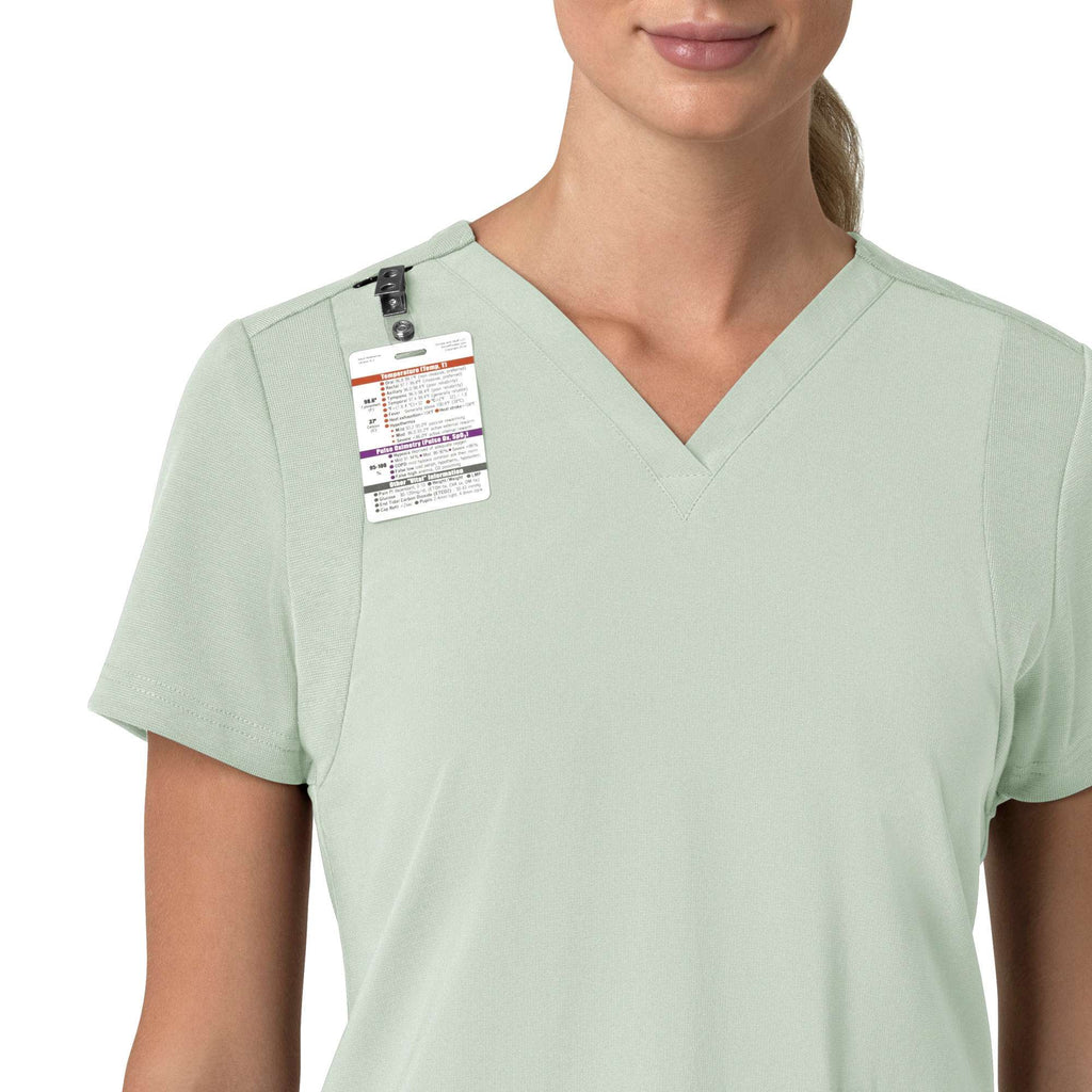 Women's force cross-flex  flex panel v-neck scrub top
