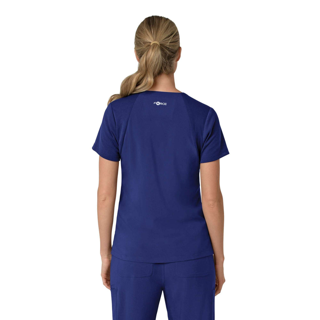 Women's force cross-flex  flex panel v-neck scrub top