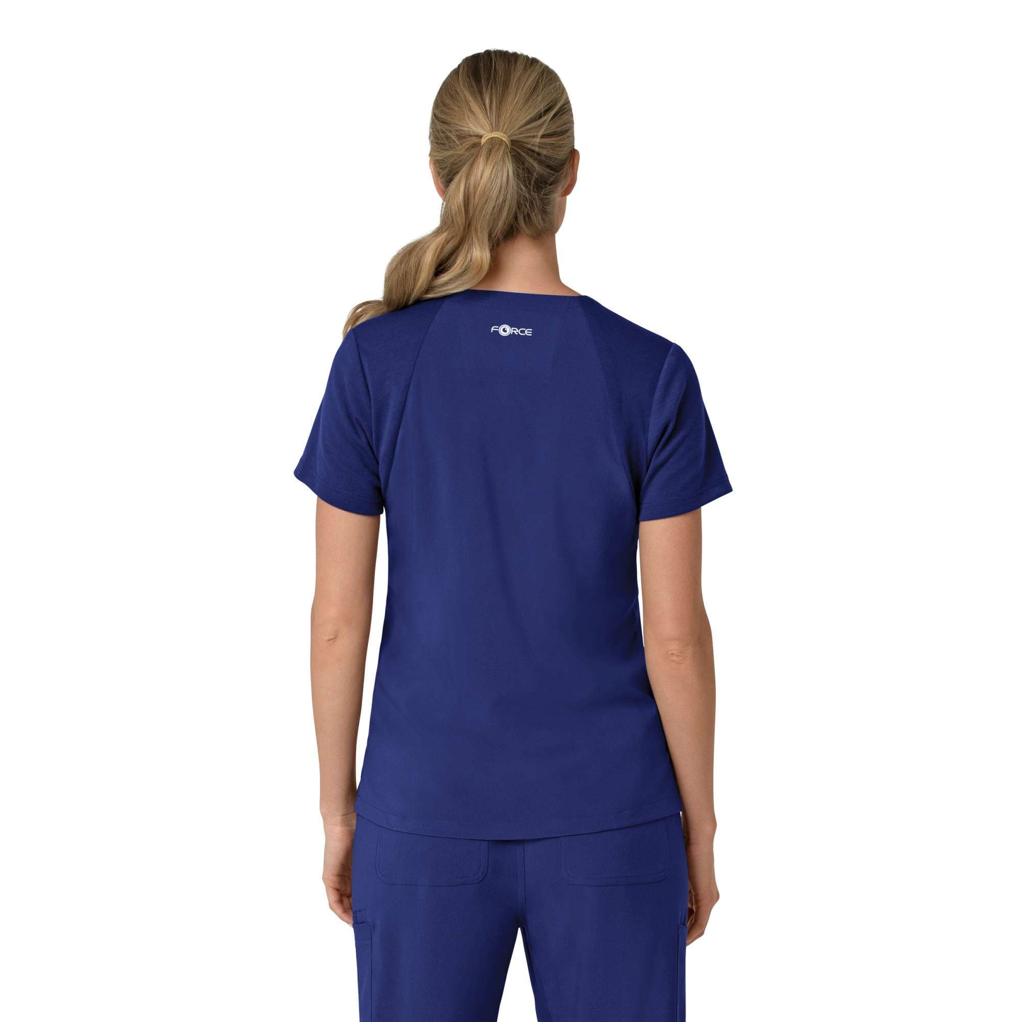 Women's force cross-flex  flex panel v-neck scrub top