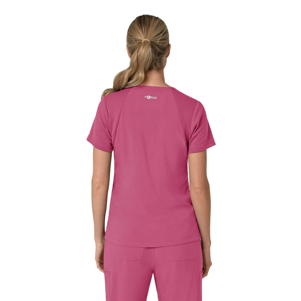 Women's force cross-flex  flex panel v-neck scrub top