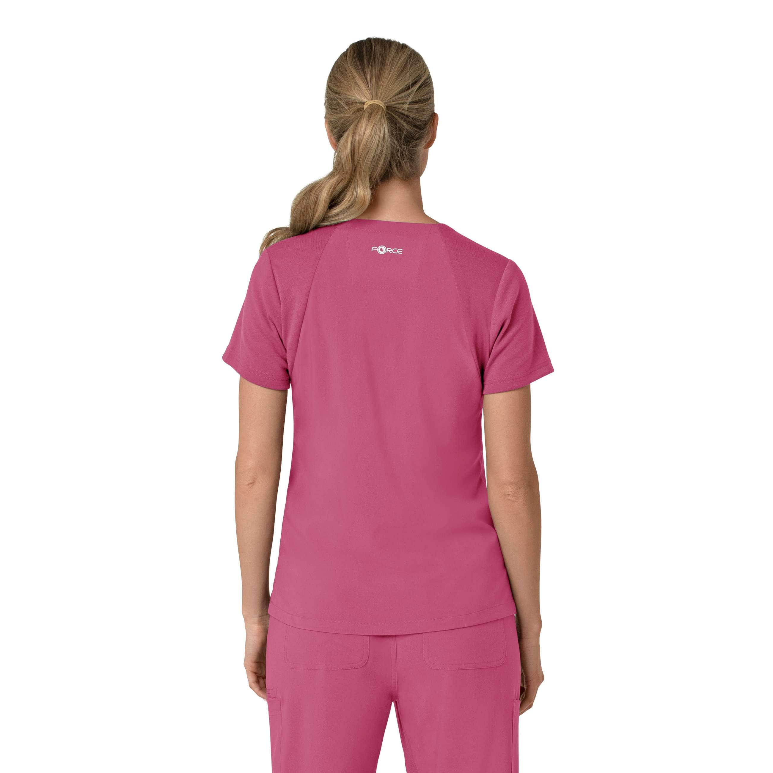Women's force cross-flex  flex panel v-neck scrub top