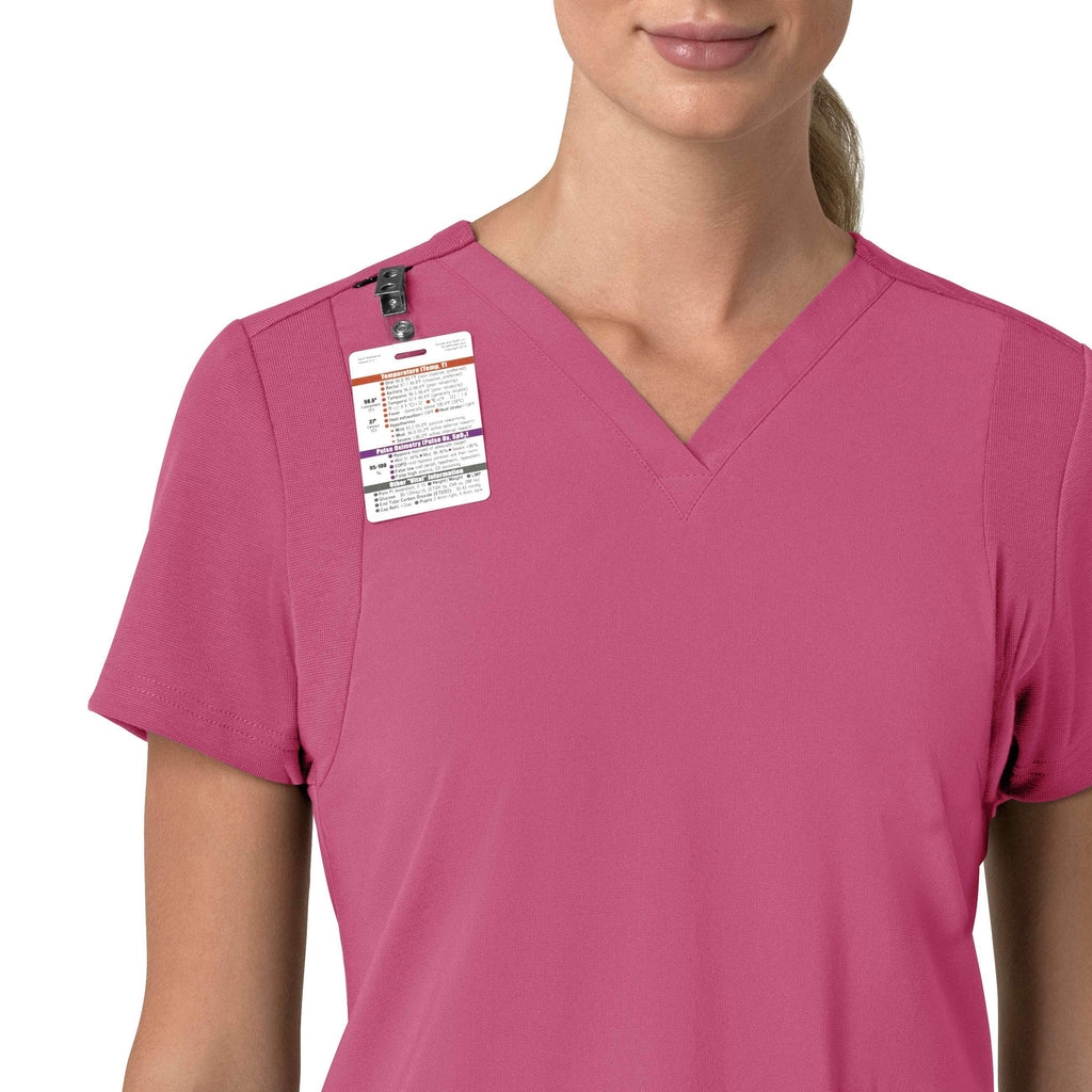 Women's force cross-flex  flex panel v-neck scrub top