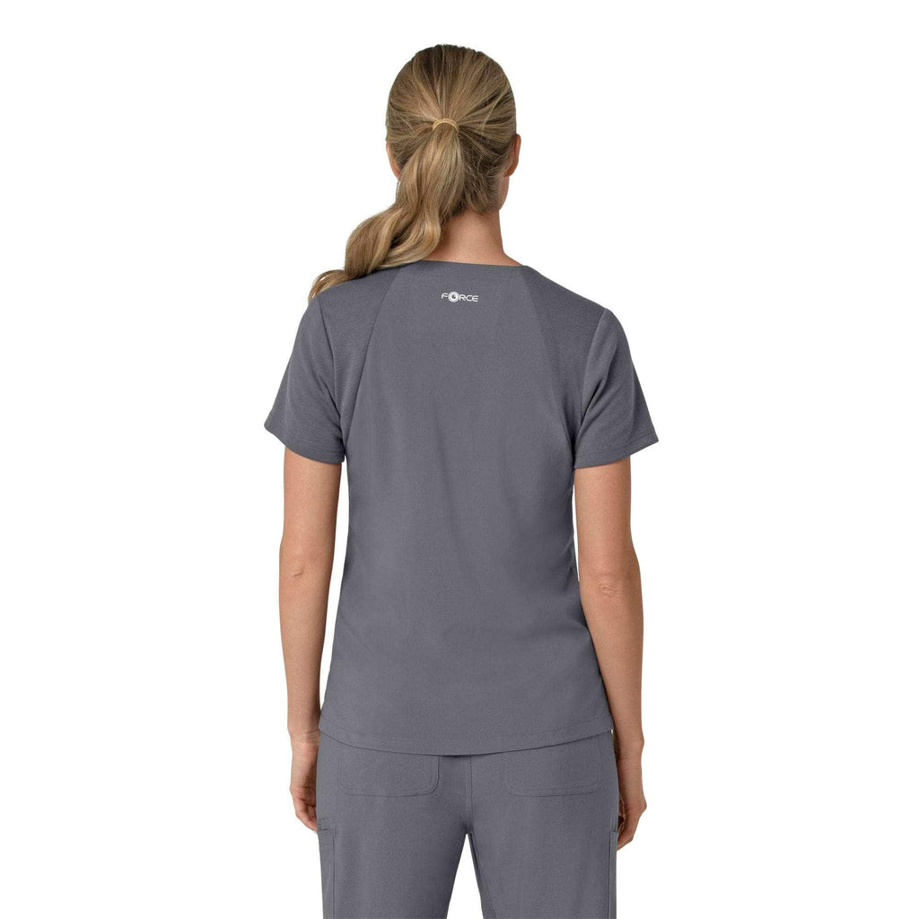 Women's force cross-flex  flex panel v-neck scrub top