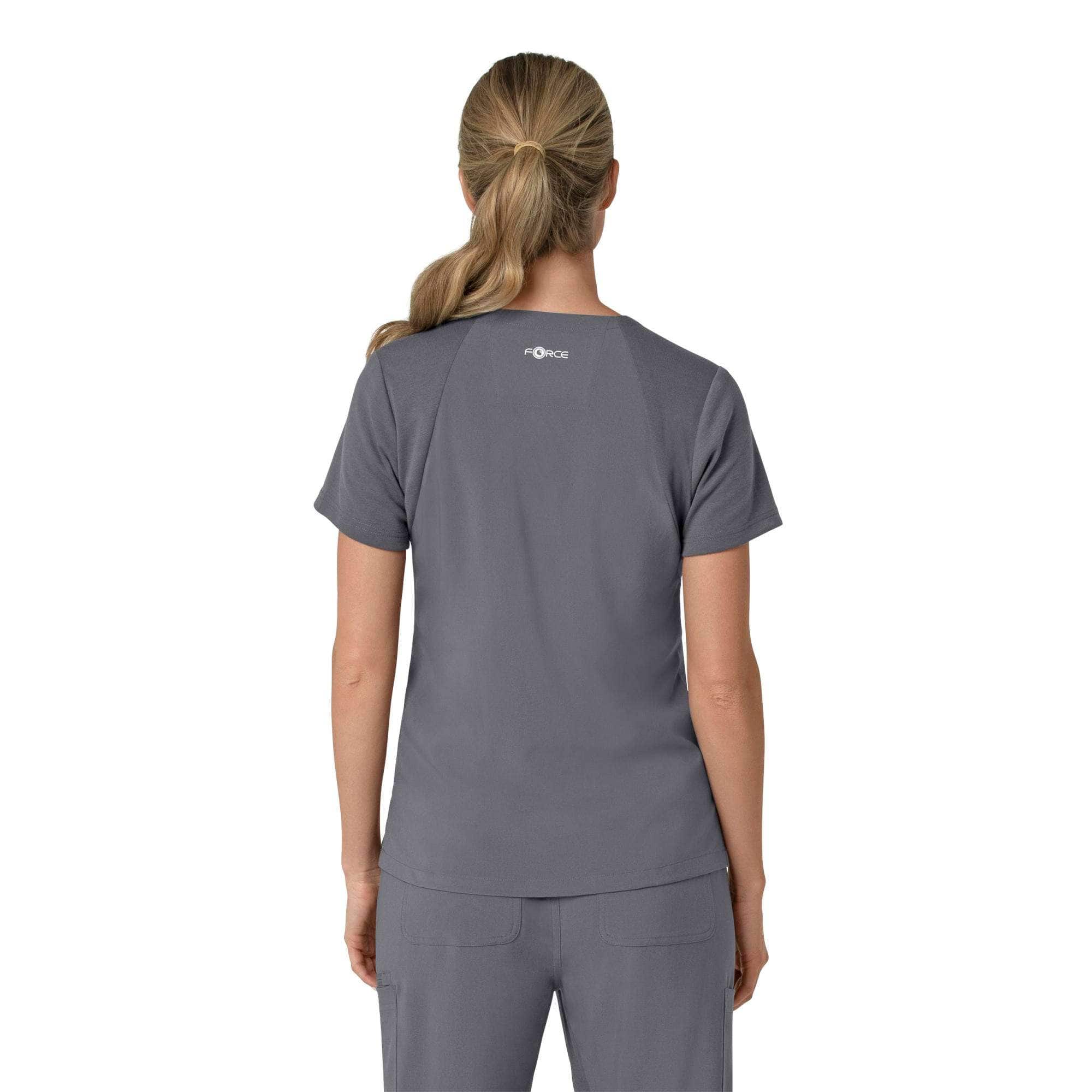 Women's force cross-flex  flex panel v-neck scrub top