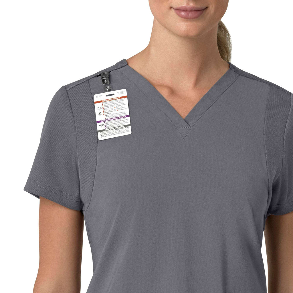 Women's force cross-flex  flex panel v-neck scrub top