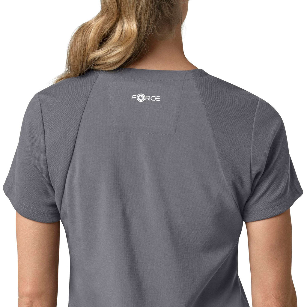 Women's force cross-flex  flex panel v-neck scrub top