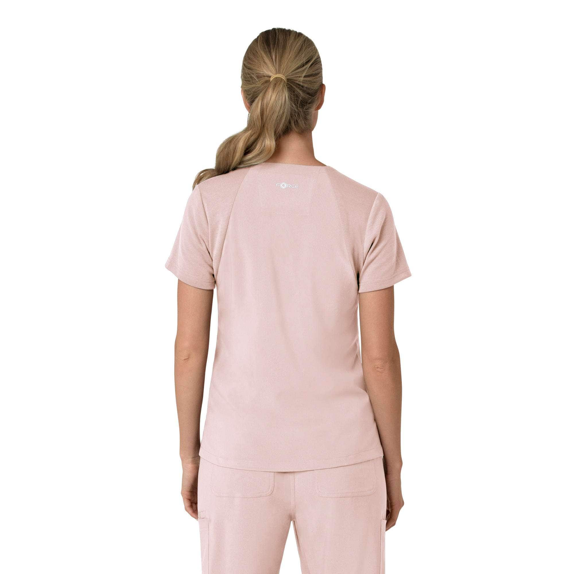 Women's force cross-flex  flex panel v-neck scrub top
