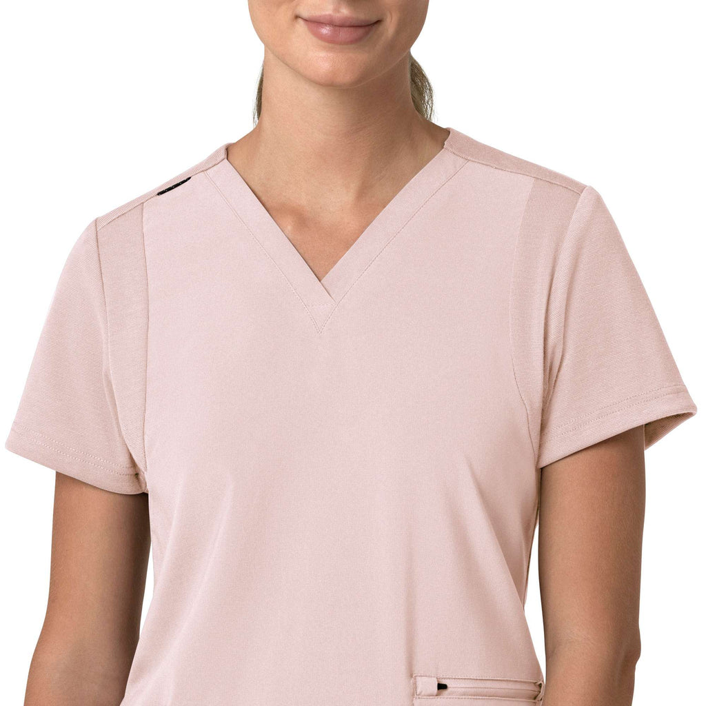 Women's force cross-flex  flex panel v-neck scrub top