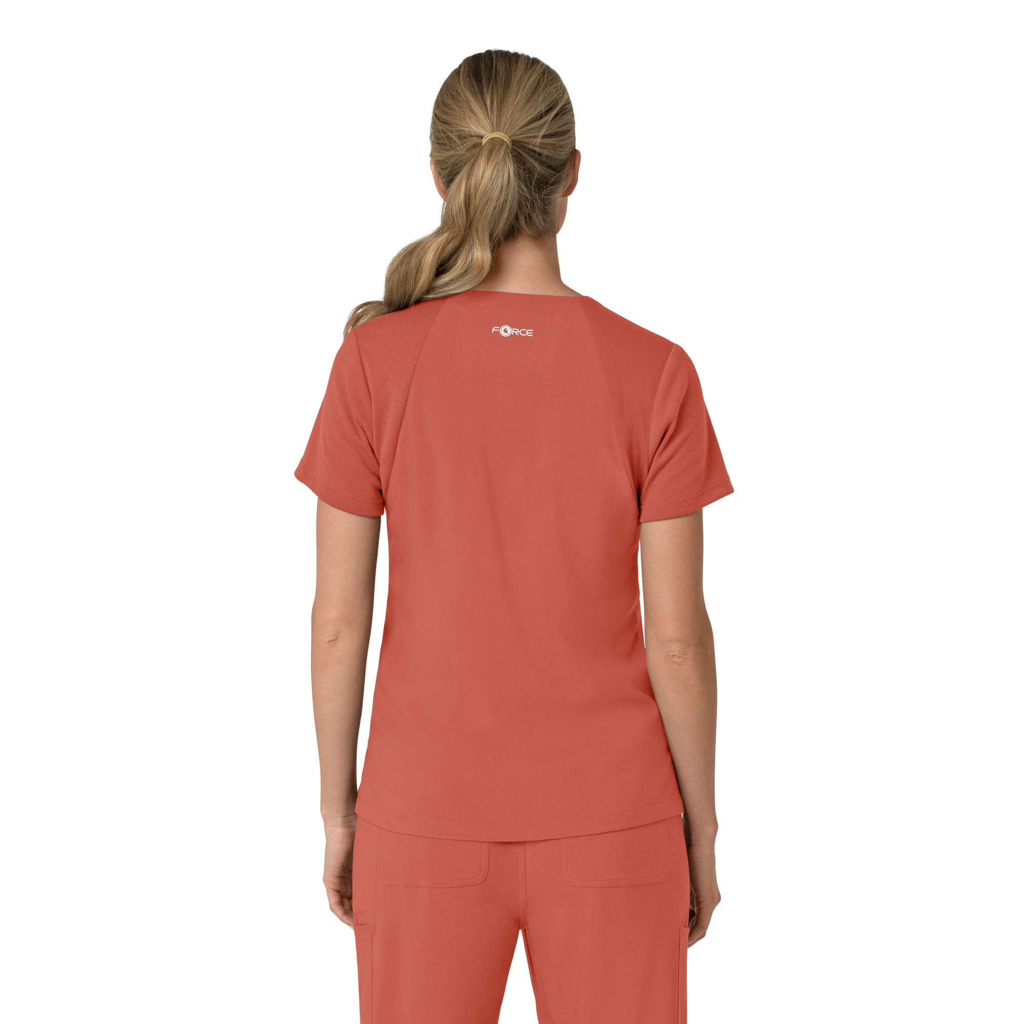 Women's force cross-flex  flex panel v-neck scrub top