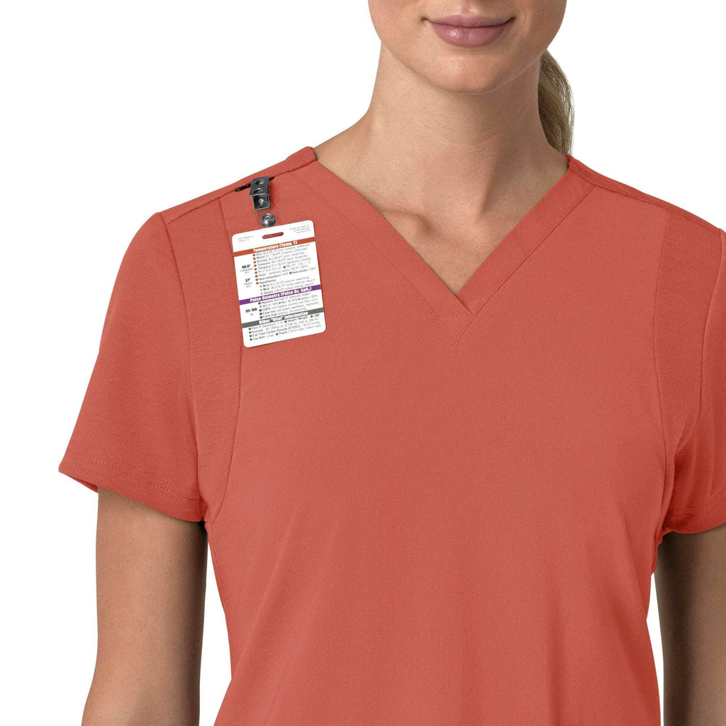 Women's force cross-flex  flex panel v-neck scrub top