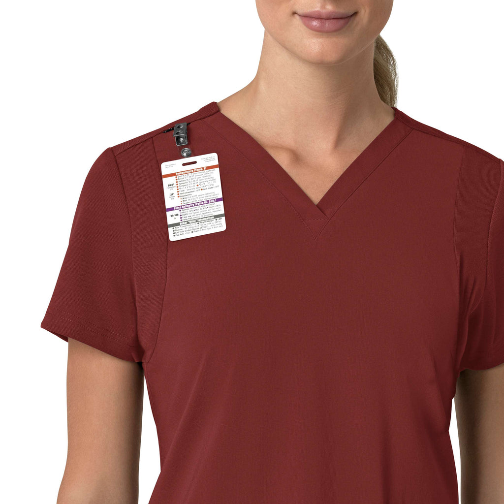 Women's force cross-flex  flex panel v-neck scrub top