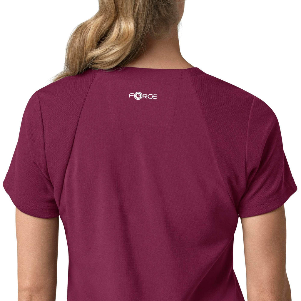 Women's force cross-flex  flex panel v-neck scrub top