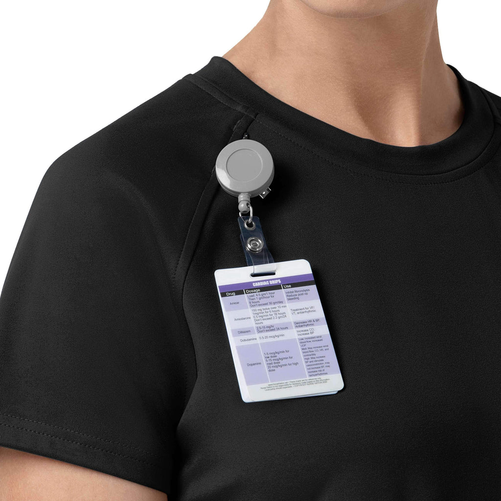 Women's force cross-flex knit crew neck scrub top
