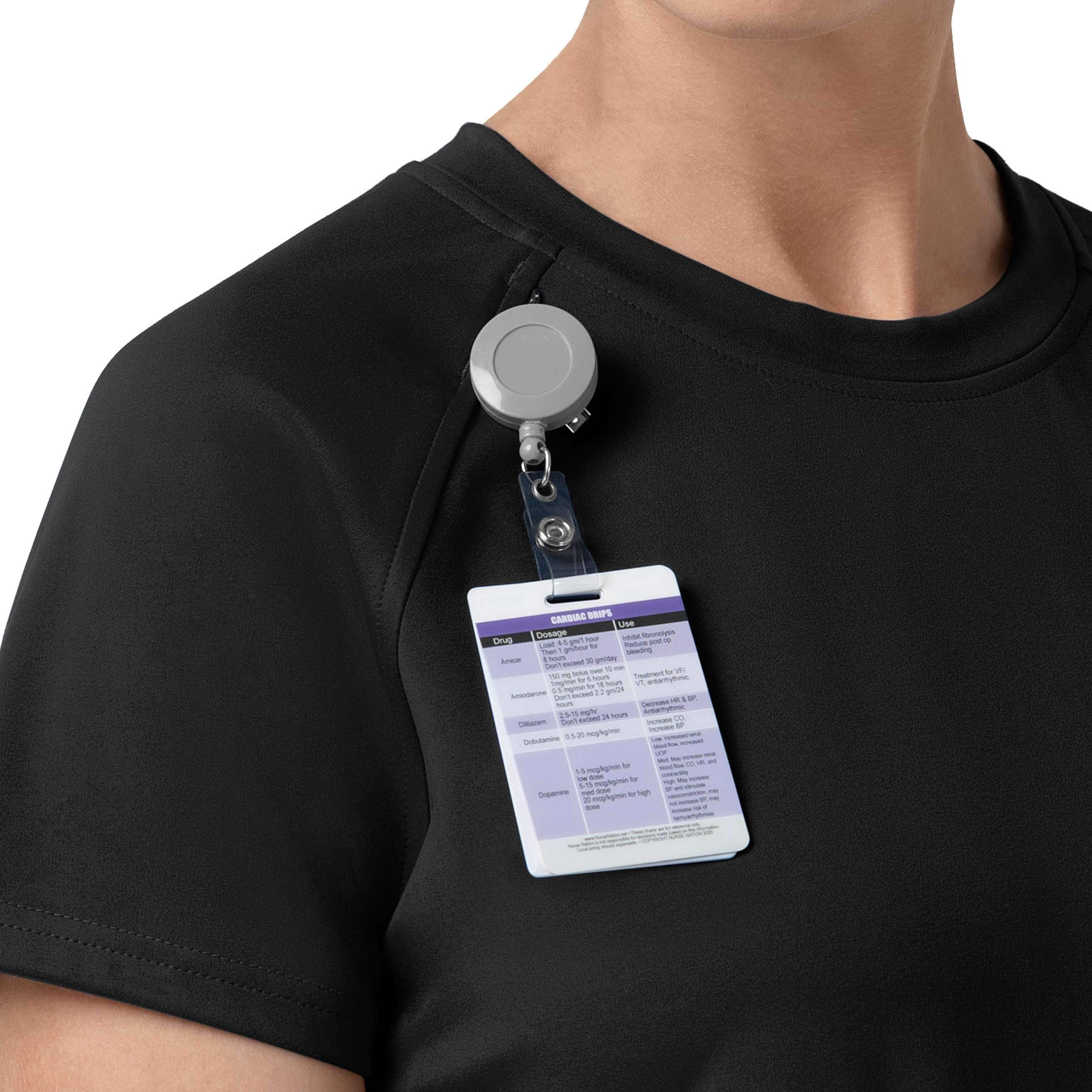Women's force cross-flex knit crew neck scrub top